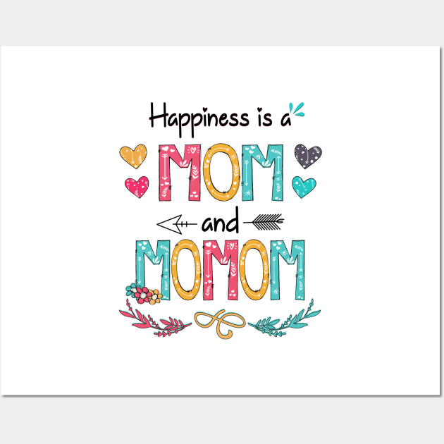 Happiness Is A Mom And Momom Wildflower Happy Mother's Day Wall Art by KIMIKA